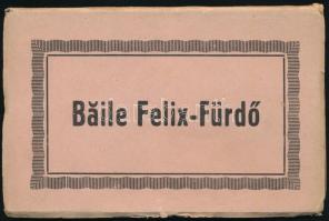 1928 Félixfürdő (Băile Felix, Romania) 10 db színes képet tartalmazó leporelló, 9×14 cm
