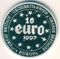 Európa 1997. 10€ Ag "Nagy-Britannia-Font sterling" T:PP Tanúsítvánnyal!