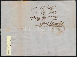 3kr pár MP III távolsági levélen "FIUME / 1857" - Triest. Signed: Ferchenbauer. Certificat...
