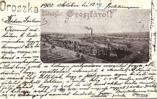 Oroszka with factory