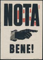 cca 1920 Nota bene! Schmidhauer-féle Igmándi keserűvíz, reklám-,villamosplakát, Bp., Globus-ny., 24×17 cm