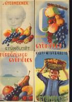 6 db klf gyümölcs reklámlap