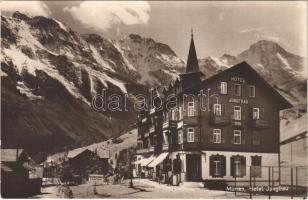 Mürren, Hotel Jungfrau / mountain hotel, restaurant (EK)