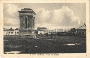 1917 Nis, Nisch; Kaiser Wilhelm-Platz / square (EK)