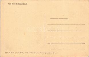 K.u.K. Kriegsmarine, Aus dem Matrosenleben. Phot. A. Beer, Verlag F.W. Schrinner 1916. / Osztrák-mag...
