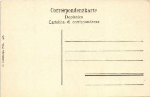 SMS Kaiser Karl VI az Osztrák-Magyar Haditengerészet VI. Károly-osztályú páncélos cirkálója Polában ...