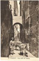 Toledo, Una calle de Toledo / street view (from postcard booklet) (EK)