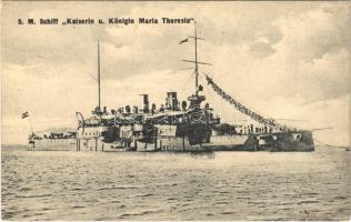 SMS Mária Terézia az Osztrák-Magyar Haditengerészet páncélos cirkálója / K.u.K. Kriegsmarine SMS Kaiserin und Königin Maria Theresia armored cruiser. G. Costalunga 1909.
