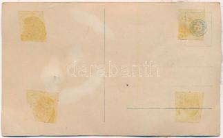 Hölgy igazi hajas rátéttel / Lady with real hair (ragasztónyom / gluemark)