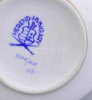 Herendi Rotschild mintás, madaras dekor vázácska, kézzel festett, jelzett, hibátlan, m: 13 cm