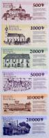 Sopron 2010. 500 Kékfrank + 1000 Kékfrank + 2000 Kékfrank + 5000 Kékfrank + 10.000 Kékfrank + 20.000...