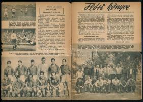 1962 Magyarország-Törökország labdarúgó mérkőzés műsorfüzete, széteső állapotban