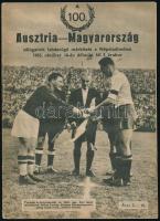 1955 A 100. Ausztria-Magyarország válogatott labdarúgó mérkőzés műsorfüzete, 31p