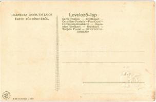 Jelenetek Kossuth Lajos élete történetéből 1. kiadás I. kép. Szecessziós litho / Scenes from the lif...