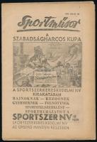 1950 A Szabadságharcos Kupa (ÉDOSZ-MTK, Újpest-Honvéd SE) műsorfüzete, 12p