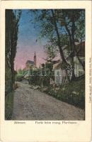 Attersee, Partie beim evang. Pfarrhause / Lutheran church and rectory. Verlag Franz Kobinger