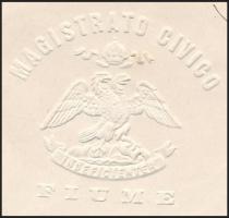 1880  Fiume, Magistrato Civico fejléces levélpapírjára írt német nyelvű levél