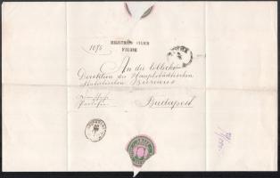 1880  Fiume, Magistrato Civico fejléces levélpapírjára írt német nyelvű levél