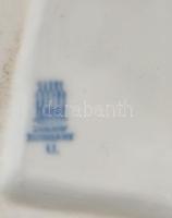 Zsolnay porcelán bagoly, kézzel festett, jelzett, hibátlan, m: 16 cm