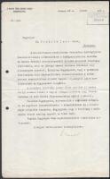 1919 Bp., Magyar Vöröskereszt Egylet Kormánybiztosa által írt levél a hadifoglyok hazaszállíttatása ügyében
