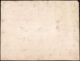 Munkácsi Márton (1896-1963): Motorkiállítás, pecséttel jelzett vintage fotó, 22×29 cm