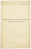 1907 Bp., K. K. Priv. Kaschau-Oderberger Eisenbahn Erweiterung des Aufnahmsgebäudes inder Station By...