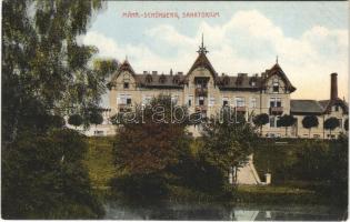 Sumperk, Mährisch Schönberg; Sanatorium. Josef Emmer + K.u.K. Spitalszug (EK)
