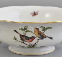 Herendi Rotschild mintás leveses csésze alátéttel. Kézzel festett, jelzett, hibátlan. Csésze d: 13,8...