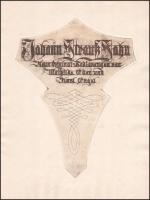 Mathilde Eder (?-?), Karl Engel (1889-1985): Johann Strauss Sohn életéhez kapcsolódó, 9 rézkarcból á...