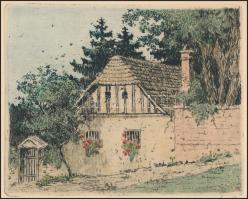 Mathilde Eder (?-?), Karl Engel (1889-1985): Johann Strauss Sohn életéhez kapcsolódó, 9 rézkarcból á...