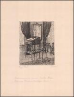 Mathilde Eder (?-?), Karl Engel (1889-1985): Johann Strauss Sohn életéhez kapcsolódó, 9 rézkarcból á...