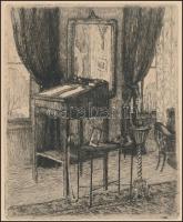 Mathilde Eder (?-?), Karl Engel (1889-1985): Johann Strauss Sohn életéhez kapcsolódó, 9 rézkarcból á...