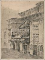 Mathilde Eder (?-?), Karl Engel (1889-1985): Johann Strauss Sohn életéhez kapcsolódó, 9 rézkarcból á...