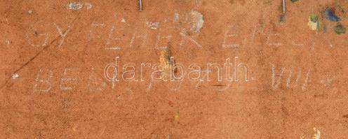 Gyelmis Lukácsné Fehér Etelka (1921-): Beli táj (? Jugoszlávia), 1979. Olaj, farost, jelzett a hátol...