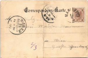 1896 (Vorläufer) Mariazell, Gnaden Altar, Kirche, Marien Statue i.d. Kirche / church interior, altar...