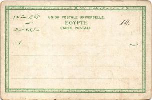 Cairo, Caire, Kairo; Entrée du Mousky, École d'arabe dans la Mosque Hassan / square, Bazar Mour...