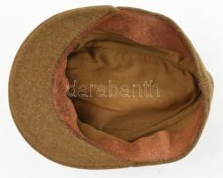 cca 1944 II. Világháborús magyar szemernyős tábori sapka, hadbíró ezredes (bordó bársony topán), ran...