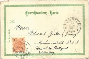 1903 Sassnitz (Rügen), Strand, Stubbenkammer mit Königstuhl. E.L. Andreazzi Siegellack u. Tintenfabr...