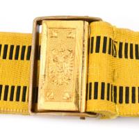 1910-11M k.u.k. tiszti Feldbinde tiszti egyenruha szíj / Austro-Hungarian Feldbinde / brocade dress ...