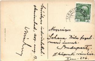 Gruss aus Marienbad / Greeting from Mariánské Lázne, Jewish spa guests having diarrheam all lined up...