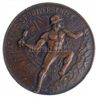 ~1950. "Határőr Sportversenyek" kétoldalas Br díjérem (48mm) T:2