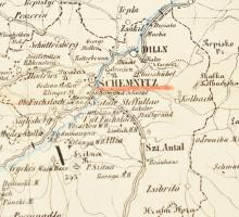 cca 1857-1859 Barser und Honther Comitat (Bars és Hont vármegye) térképe, vászontérkép, ceruzás aláh...