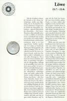 NSZK DN "Oroszlán csillagjegy" Ag emlékérem 1oz (31,103g) díszlapon T:1