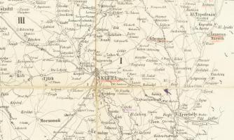 cca 1857-1859 Unter Neutraer-Comitat ( Alsó-Nyitra vármegye) térképe, vászontérkép, ceruzás aláhúzás...