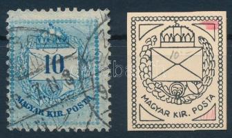 1881 10kr II. vésésjavítás / retouche