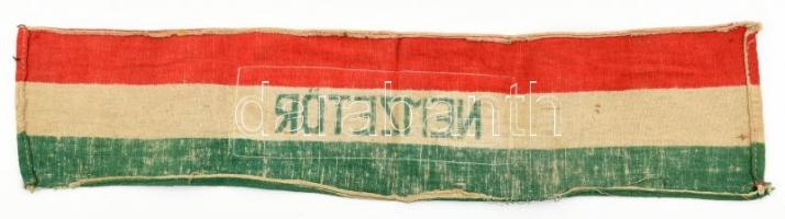 1945 Átmeneti rendőrségi karszalag 42x9 cm