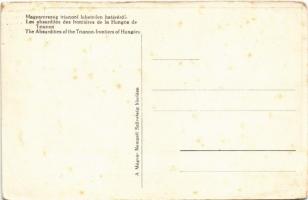 Magyarország trianoni lehetetlen határáról. Baranya vm. Udvar község, ahol a határ a község kertjeit...