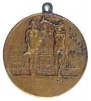 ~1940. "Kammer Sport Egyesület" kétoldalas Br díjérem füllel (36mm) T:2-