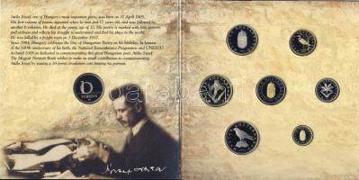 2005. 1Ft-100Ft 7klf db + 10Ft "József Attila" szettben T:PP Csak 7000db!