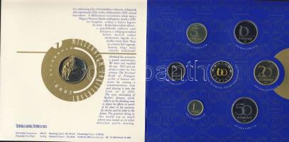 2000. 1Ft-100Ft 8klf db, szettben, benne 200Ft "Millenium" T:PP Csak 3000db!